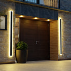 Arisha Modern LED Außenwandleuchte Schwarz Metall Garten/Balkon-Hausvellin