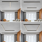 Arisha Deckenleuchte Linear Modern LED Schwarz Wohnzimmer Metall-Hausvellin