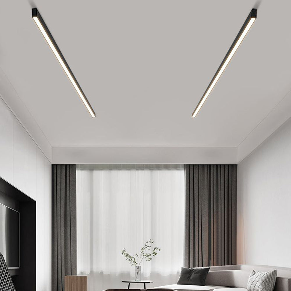 Arisha Deckenleuchte Linear Modern LED Schwarz Wohnzimmer Metall-Hausvellin