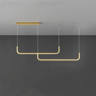 Arisha Modern LED Pendelleuchte Gold/Schwarz Metall Ess/Wohnzimmer-Hausvellin