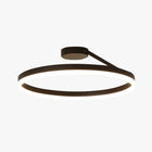 Arisha Deckenleuchte Ring Modern LED Schwarz/Weiß Wohnzimmer Flur Metall-Hausvellin