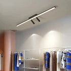 Arisha Linear LED Deckenleuchte Schwarz Wohnzimmer-Hausvellin
