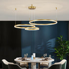 Arisha Pendelleuchte Tir-Kreis Ring Moderne Schwarz/Gold/Kaffee Metall Schlafzimmer-Hausvellin