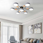 Muto Deckenleuchte Holz Modern Rund LED Weiß Schlaf/Wohnzimmer-Hausvellin