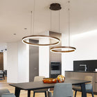 Arisha Pendelleuchte Tir-Kreis Ring Moderne Schwarz/Gold/Kaffee Metall Schlafzimmer-Hausvellin