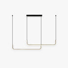 Arisha Modern LED Pendelleuchte Gold/Schwarz Metall Ess/Wohnzimmer-Hausvellin
