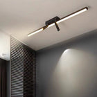 Arisha Linear LED Deckenleuchte Schwarz Wohnzimmer-Hausvellin