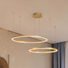 Arisha Pendelleuchte Tir-Kreis Ring Moderne Schwarz/Gold/Kaffee Metall Schlafzimmer-Hausvellin
