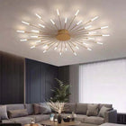 Arisha Industrial LED Deckenleuchte Schwarz/Gold Wohnzimmer Metall-Hausvellin