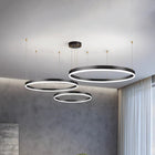 Arisha Pendelleuchte Tir-Kreis Ring Moderne Schwarz/Gold/Kaffee Metall Schlafzimmer-Hausvellin