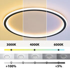 Arisha Modern Ring LED Deckenleuchte Schwarz/Weiß Wohn/Schlafzimmer-Hausvellin