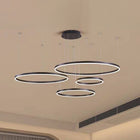 Arisha Pendelleuchte Tir-Kreis Ring Moderne Schwarz/Gold/Kaffee Metall Schlafzimmer-Hausvellin