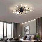 Arisha Industrial LED Deckenleuchte Schwarz/Gold Wohnzimmer Metall-Hausvellin