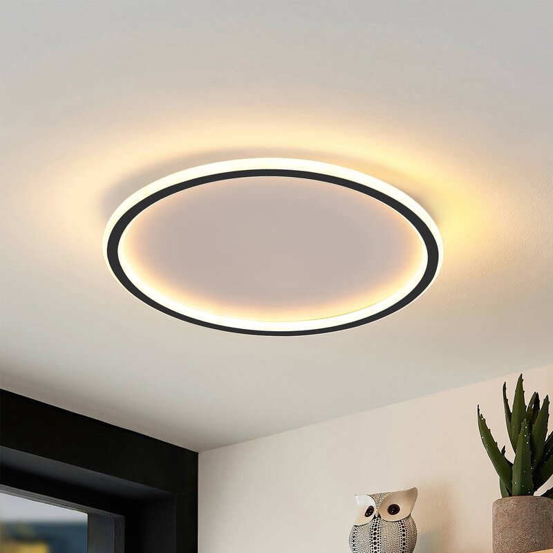 Arisha Modern Ring LED Deckenleuchte Schwarz/Weiß Wohn/Schlafzimmer-Hausvellin