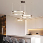 Arisha Pendelleuchte Tir-Kreis Ring Moderne Schwarz/Gold/Kaffee Metall Schlafzimmer-Hausvellin