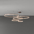 Arisha Pendelleuchte Tir-Kreis Ring Moderne Schwarz/Gold/Kaffee Metall Schlafzimmer-Hausvellin