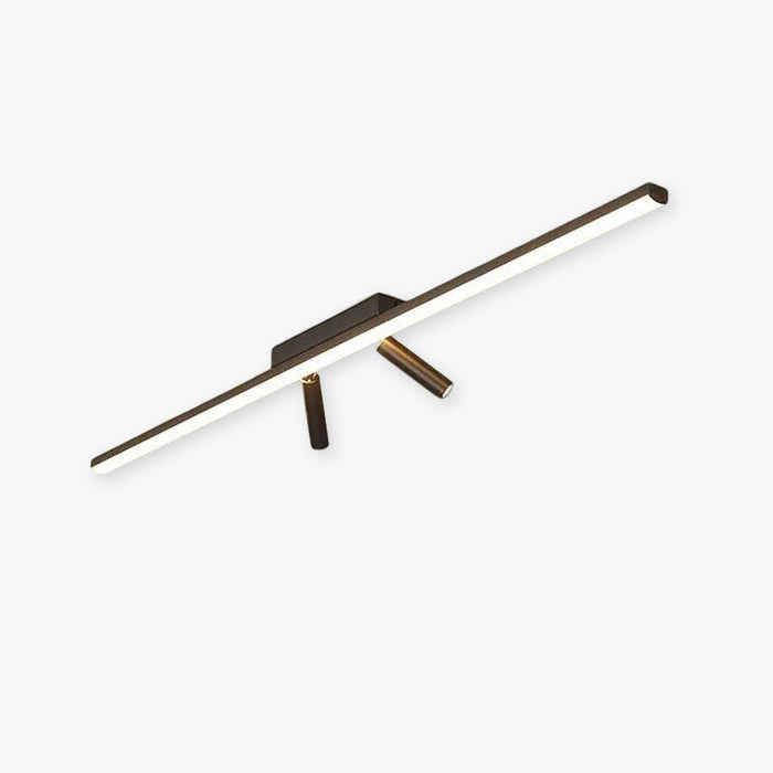 Arisha Linear LED Deckenleuchte Schwarz Wohnzimmer-Hausvellin