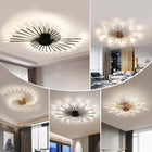 Arisha Industrial LED Deckenleuchte Schwarz/Gold Wohnzimmer Metall-Hausvellin