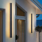 Arisha Minimalistische Wasserdichte LED Außenwandleuchte Schwarz Garten Korridor-Hausvellin