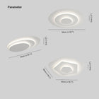 Arisha Deckenleuchte Modern Rund LED Weiß Wohn/Schlafzimmer D50CM-Hausvellin