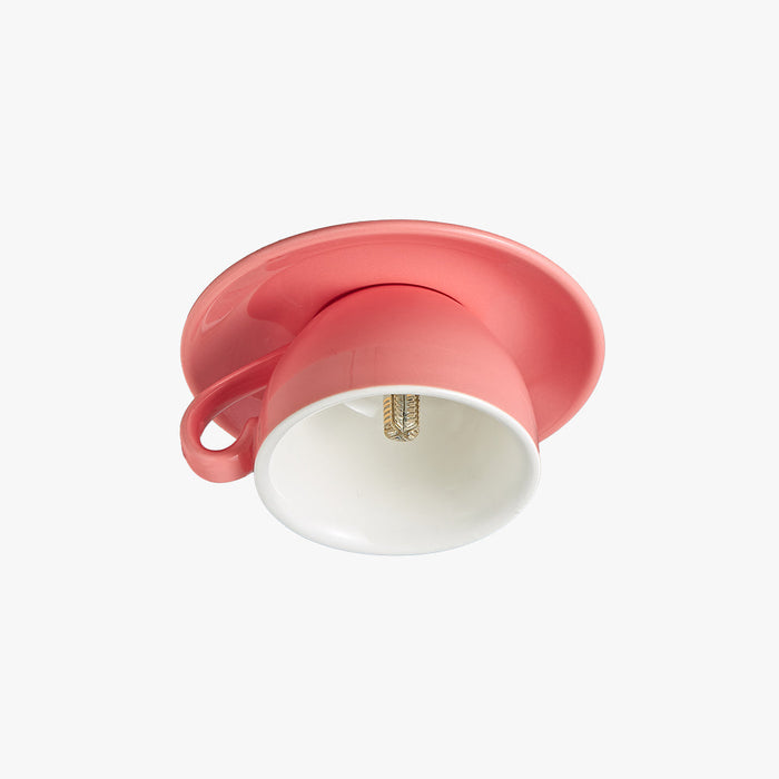 Valentina Modern Deckenleuchte, Blau/Rosa/Gelb, Kaffeetassen, Keramik, Schlafzimmer-Hausvellin