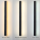 Arisha Minimalistische Wasserdichte LED Außenwandleuchte Schwarz Garten Korridor-Hausvellin