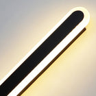 Arisha Linear LED Dimmbar Außenwandleuchte Schwarz Flur Terrasse Metall-Hausvellin