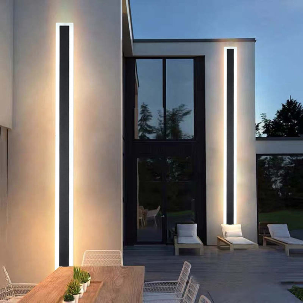Arisha Modern LED Außenwandleuchte Schwarz Metall Garten/Balkon-Hausvellin