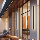 Arisha Modern LED Außenwandleuchte Schwarz Metall Garten/Balkon-Hausvellin