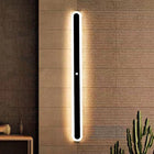 Arisha Linear LED Dimmbar Außenwandleuchte Schwarz Flur Terrasse Metall-Hausvellin
