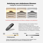 Arisha Deckenleuchte Ring Modern LED Schwarz/Weiß Wohnzimmer Flur Metall-Hausvellin