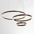 Arisha Pendelleuchte Tir-Kreis Ring Moderne Schwarz/Gold/Kaffee Metall Schlafzimmer-Hausvellin