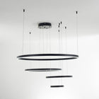 Arisha Pendelleuchte Tir-Kreis Ring Moderne Schwarz/Gold/Kaffee Metall Schlafzimmer-Hausvellin