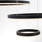 Arisha Pendelleuchte Tir-Kreis Ring Moderne Schwarz/Gold/Kaffee Metall Schlafzimmer-Hausvellin