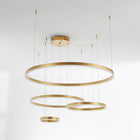 Arisha Pendelleuchte Tir-Kreis Ring Moderne Schwarz/Gold/Kaffee Metall Schlafzimmer-Hausvellin
