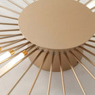 Arisha Industrial LED Deckenleuchte Schwarz/Gold Wohnzimmer Metall-Hausvellin