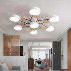 Muto Deckenleuchte Holz Modern Rund LED Weiß Schlaf/Wohnzimmer-Hausvellin
