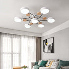 Muto Deckenleuchte Holz Modern Rund LED Weiß Schlaf/Wohnzimmer-Hausvellin
