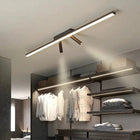 Arisha Linear LED Deckenleuchte Schwarz Wohnzimmer-Hausvellin