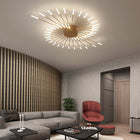 Arisha Industrial LED Deckenleuchte Schwarz/Gold Wohnzimmer Metall-Hausvellin