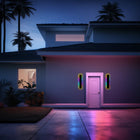 Arisha Minimalistische Wasserdichte LED Außenwandleuchte Schwarz Garten Korridor-Hausvellin
